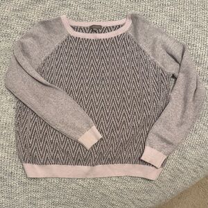 Lilla P Knit Pullover Sweater Zigzag Pattern Size Large Like New